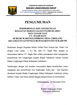 PENGUMUMAN