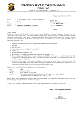 UND. PEMBUKTIAN KUALIFIKASI ULP NON ORGANIK