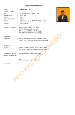 PPID KPU BONDOWOSO