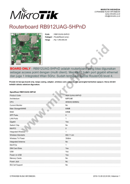 brosur - Mikrotik Indonesia