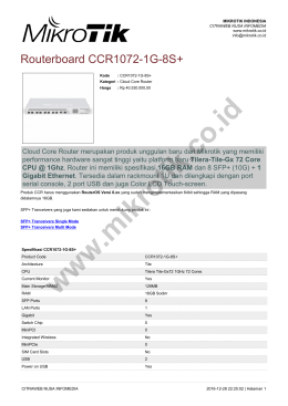 brosur - Mikrotik Indonesia