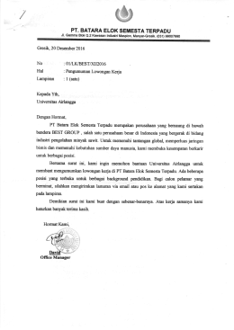 pt. batara elok semesta terpadu - FH Unair