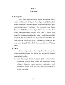 91 BAB V PENUTUP A. Kesimpulan Dari hasil penelitian dapat