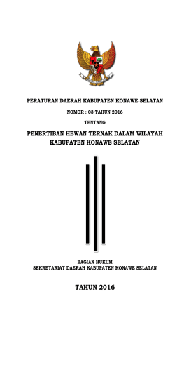 tahun 2016 - BPK RI Perwakilan Propinsi Sulawesi Tenggara