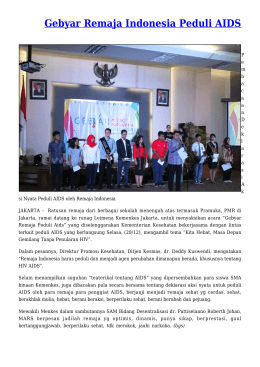 Gebyar Remaja Indonesia Peduli AIDS