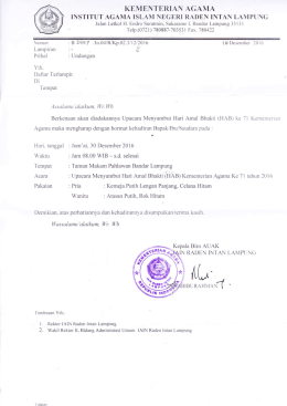 Surat Undangan Upacara Penyambutan Hari Amal Bhakti Ke 71