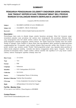 dan tingkat kepercayaan terhadap minat beli produk wardah di kalang