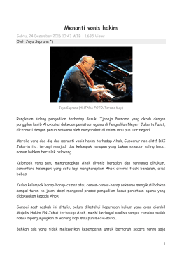 Menanti vonis hakim