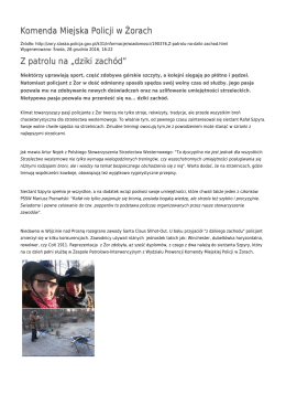 Generuj PDF - Komenda Miejska Policji w Żorach