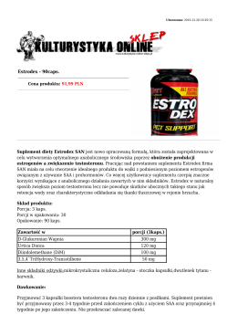 Estrodex - 90caps. Suplement diety Estrodex SAN jest nowo