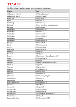 Zobacz listę sklep&oacute;w