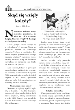 Skąd się wzięły kolędy?