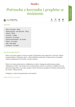 Potrawka z kurczaka i grzybów w śmietanie