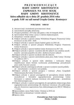 XVII Sesja Rady Gminy Krotoszyce (format PDF)