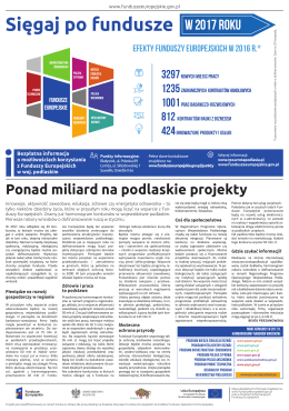 fundusze europejskie