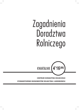 spis treści - Centrum Doradztwa Rolniczego w Brwinowie