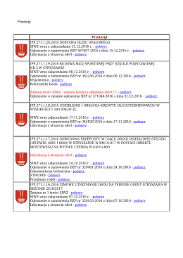 Przetargi IPP.271.1.20.2016 DOSTAWA OLEJU OPAŁOWEGO SIWZ