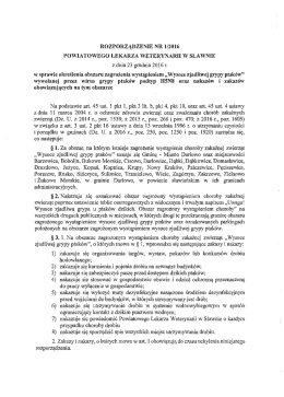 z dnia 23 grudnia 2016 L Na podstawie art. 45 ust. I pkt I, pkt 3 lit. b