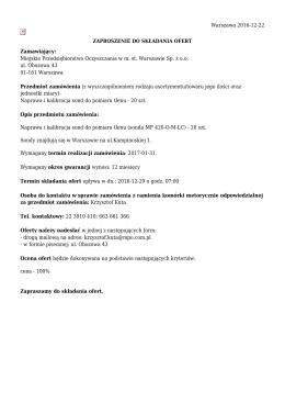 Naprawa i kalibracja sond do pomiaru tlenu - 20 szt.