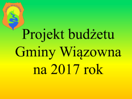 prezentacja budżetu na 2017 rok