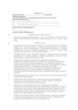 Umowa nr