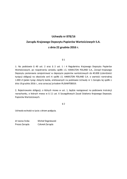 Uchwała Nr 0878-2016