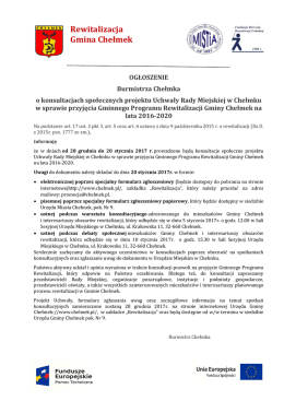 Treść ogłoszenia