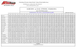 KARCZEW - os. ŁUGI - OTWOCK - WARSZAWA