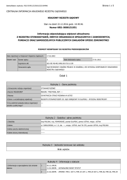 Dział 1 - KRS Pobierz