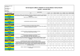 Harmonogram wywozu 2017