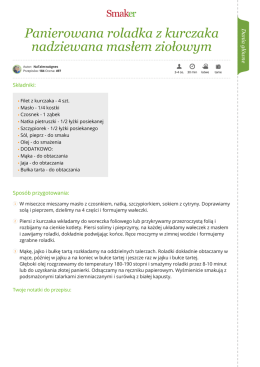 Panierowana roladka z kurczaka nadziewana masłem
