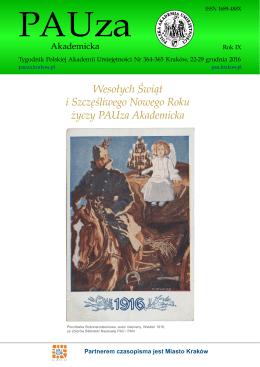 (364-365) numeru tygodnika Polskiej Akademii Umiejętności PAUza