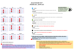 KALENDARZ 2017 PIERŚCIEC, KOWALE