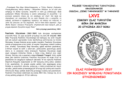 Regulamin - Oddział "ZIEMI TARNOWSKIEJ"