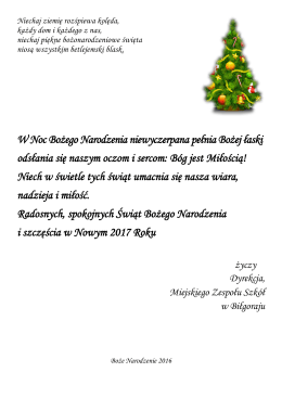 Życzenia świąteczne