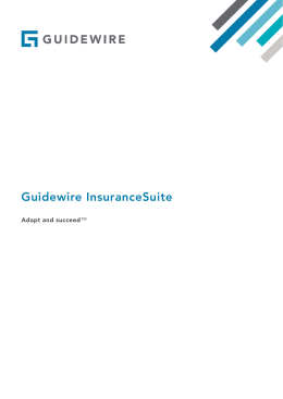 Guidewire InsuranceSuite