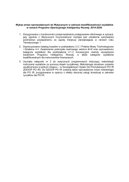 Opis zmian od ostatniej wersji PDF, 26 KB