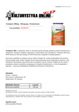 TestoJack 300mg - 60vegcaps. (Testosteron) TestoJack 300 to