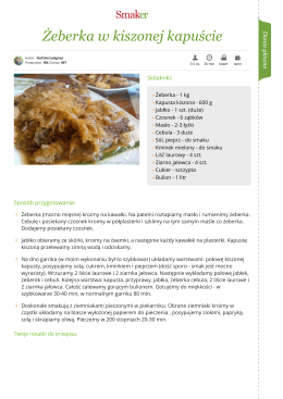 Żeberka w kiszonej kapuście
