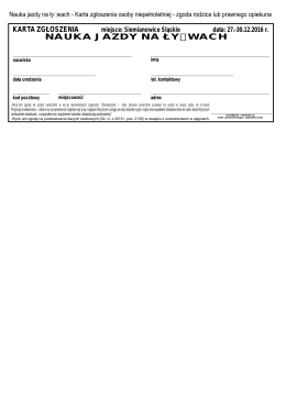 formularzu zgłoszeniowym" (do pobrania)