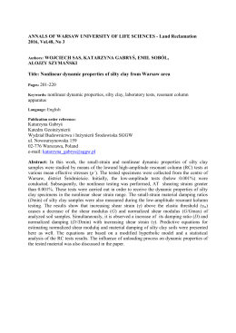 ANNALS OF WARSAW UNIVERSITY OF LIFE SCIENCES