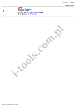 Cena : Chwilowy brak ceny - i