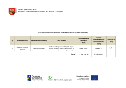 Załącznik nr 2 do Uchwały nr………………………