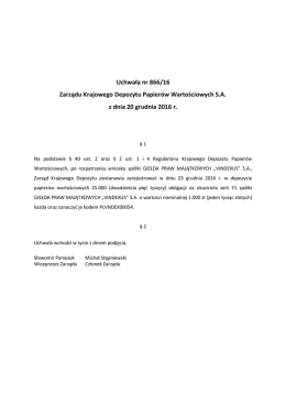 Uchwała Nr 0866-2016