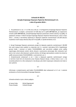 Uchwała Nr 0882-2016
