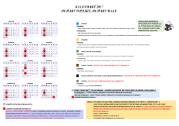 KALENDARZ 2017 OCHABY WIELKIE, OCHABY MAŁE