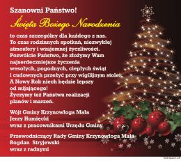 Święta Bożego Narodzenia