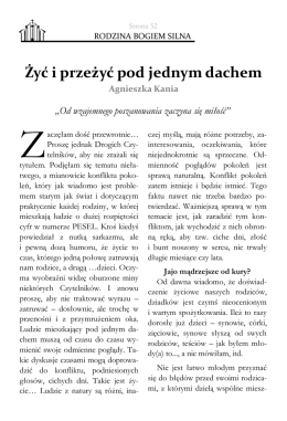 Żyć i przeżyć pod jednym dachem