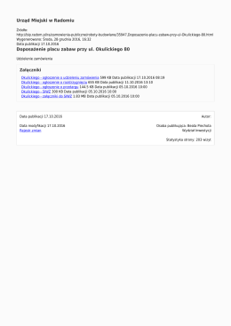 Generuj PDF - Urząd Miejski w Radomiu