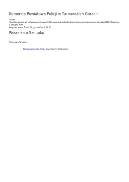 Generuj PDF - Komenda Powiatowa Policji w Tarnowskich G&oacute;rach